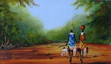 アフリカ人 Painting - アフリカからの静かな道